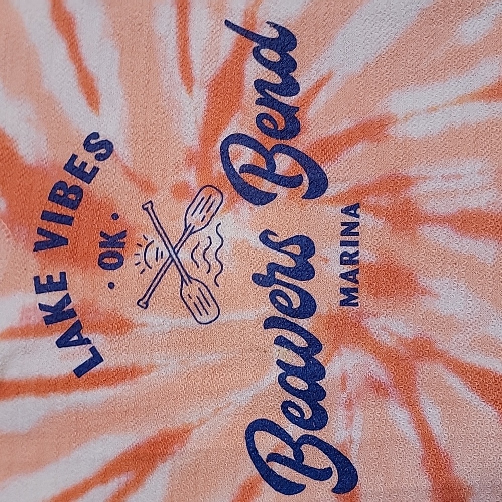 Beaver Bend Marina Tie-Dye Hooded Sweatshirt/Cover-Up - Picture 2 of 10